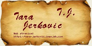 Tara Jerković vizit kartica